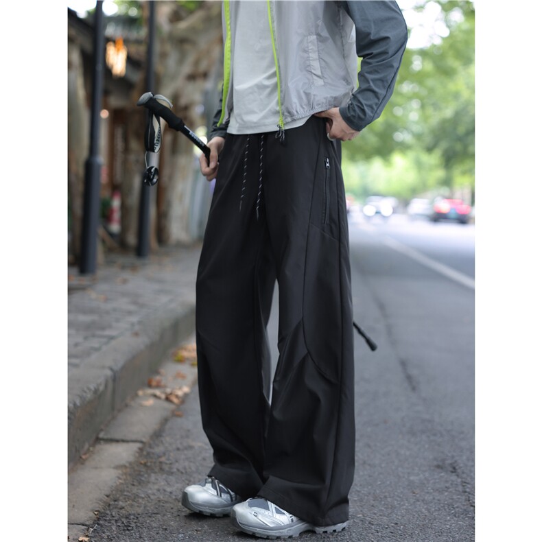 秋季新款户外机能褶皱拼接设计休闲冲锋裤B315-K25335-特p35控68,男装休闲裤,电商B315