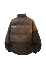 100聚酯PU皮棉服冬季宽松港风棉衣立领3D棉袄特P110控188MY252，男装棉衣，电商B370