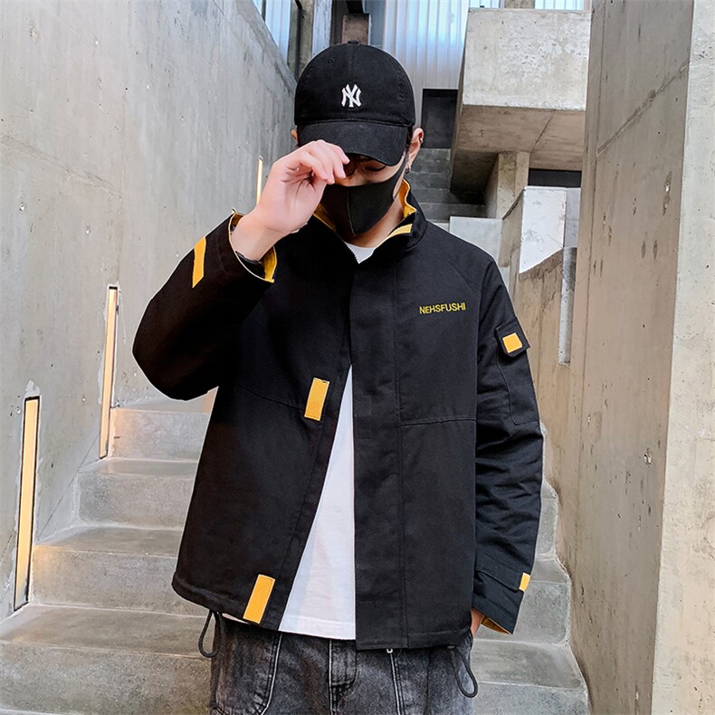 春秋季韩版帅气潮流男装上衣外套休闲百搭潮牌工装夹克J,男装夹克,电商B226-2（原B217-2）