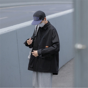 春装纯棉衬衫工装长袖衬衣男大码 C30745图片