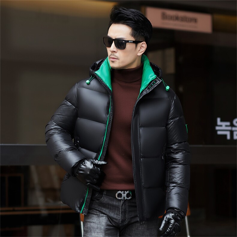 ZMS-M8815新款冬季男士鸭绒羽绒服可脱卸帽保暖外套修身大衣图片