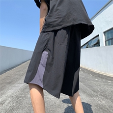 2025港风冰丝短裤男大码男士中码男潮流五分裤男DK8796P25控38，男装休闲裤，星座227-7
