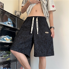 2025夏季新款男士冰丝短裤潮牌宽松脏脏五分裤D2521*P28控58，男装牛仔裤，星座227-1