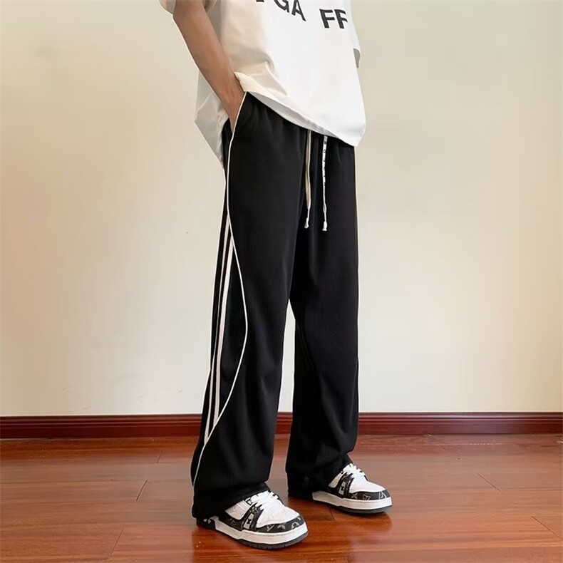夏季百搭休闲库机能风侧标波浪织带运动裤冲锋裤BK107-P40,男装休闲裤,星座1109-3
