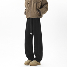 2025新款直筒休闲垂感百搭宽松运动卫裤常规厚百搭现货K8306-P40，男装休闲裤，星座512-3