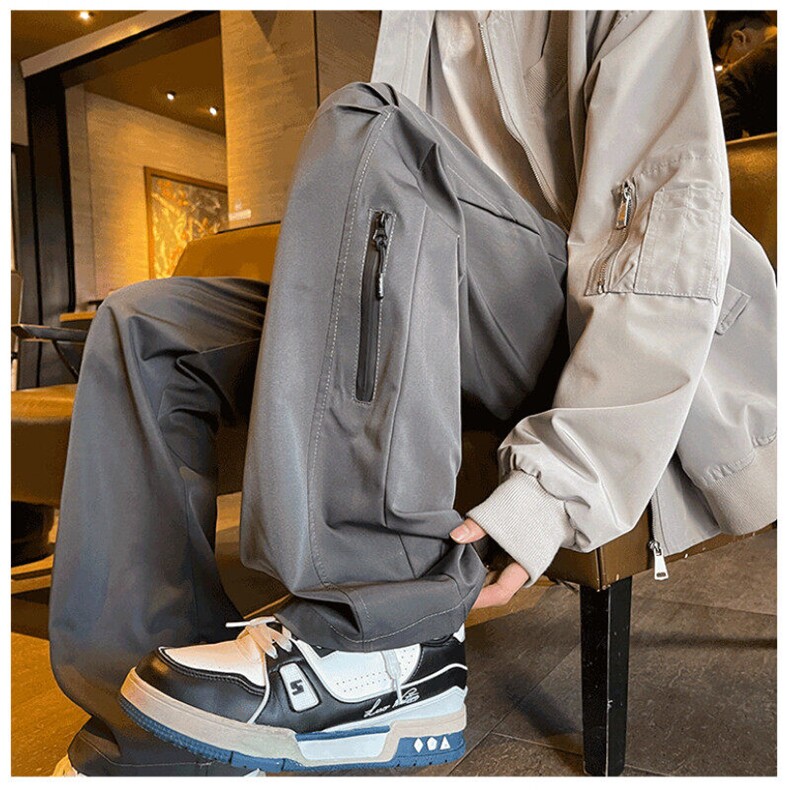 M677-P38美式户外机能防水冲锋裤男冬季高街工装宽松直筒裤子,男装休闲裤,星座603-2