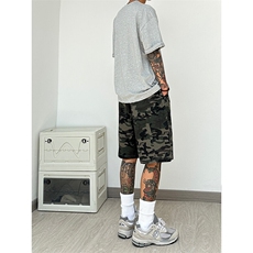 美潮大码迷彩工装裤短裤五分裤休闲裤A014-DY25073-P50控68，男装休闲裤，电商A014