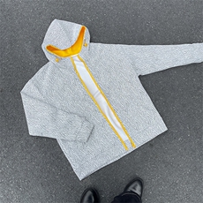 YK86105-P55聚酯纤维秋季新品美式复古人字纹连帽卫衣男，男装卫衣，电商A086-1