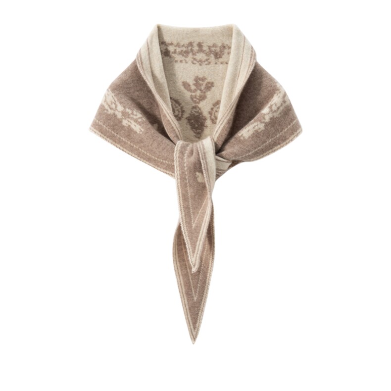 时尚百搭通勤休闲三角巾，周边，朴石羊绒