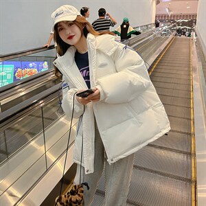 小棉袄2021年新款韩版秋冬季外套面包服短款羽绒棉衣棉服女厚图片
