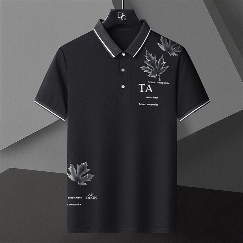 72809-P35翻领保罗衫短袖t恤男装潮牌夏季商务休闲青年有领，男装Polo衫，电商D310B