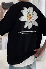 【】A003-HT1187-P25夏装新款花朵印花短袖T恤几物1，男装T恤，电商A003