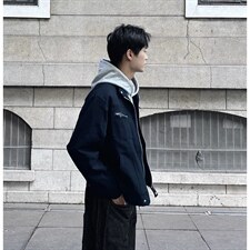 26春装高品质老钱风立领夹克外套男女美式潮牌拉链工装风宽松上衣，男装夹克，电商A486