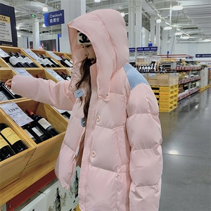 新款牛仔拼接羽绒服50绒2C105-9933-P285-K418图片