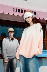 特批多模时尚渐变宽松圆领情侣装毛衣针织衫A247-M710特批65控108，男装针织衫/毛衣，电商A247