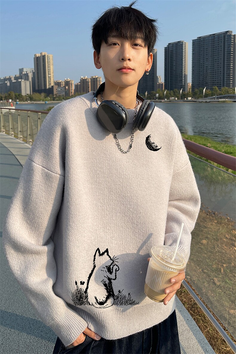 高质量！秋冬季半高领毛衣男士加绒加厚线衣针织衫男DMY545-特P38,男装针织衫/毛衣,电商B371