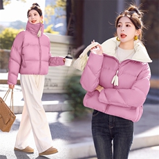 【Bao款】时尚面包服羽绒服2025冬季新品主推羽绒服显瘦小短款，女装羽绒服，意芙