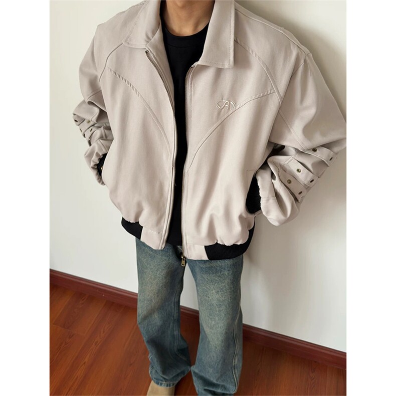 网图有货美式高街解构刺绣座山雕宽松百搭外套男女A923-P62,女装短外套,星座1505