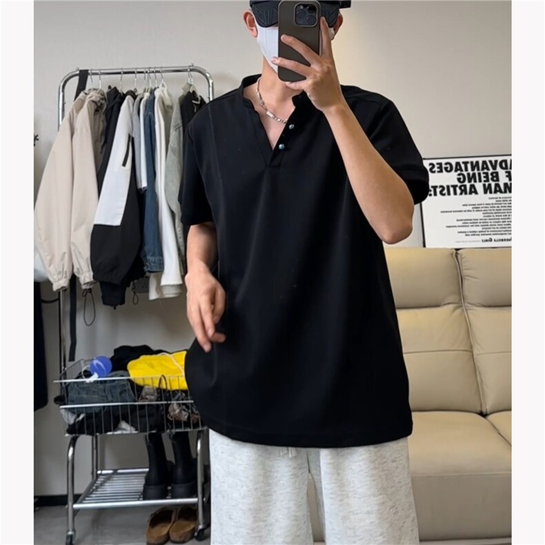 龙叨叨同款绿松石短袖抖音得物现货A061-AT01106-特P35-视频截图,男装T恤,电商A061