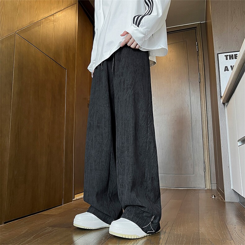 K566-P50M-6XL秋季大码宽松阔腿灯芯绒美式复古休闲长裤,男装休闲裤,星座109-1