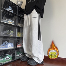 薄款改加绒特批P35无差价冬加绒加厚cleanfit阔腿裤男K1694J加绒，男装休闲裤，电商A001-1