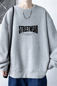 华夫格卫衣！2023秋季男士圆领潮牌卫衣字母印花长袖T恤HWY09P30图片