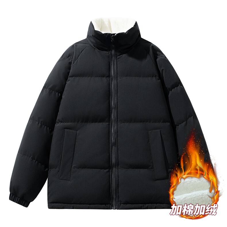 抖音直播连帽棉衣假两件加厚棉袄情侣款百搭面包服MY111-P65,男装棉衣,星座1402-1