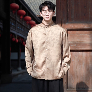 风男士新款2025春装盘口李玲长袖衬衫单穿打底CS01-P75控98图片