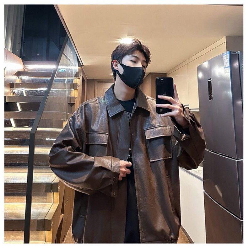 F231-P782024春季新款潮流宽松简约外套百搭休闲立领夹克男,男装夹克,星座512-6