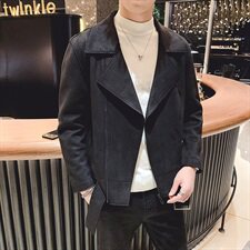 春款店主风高品质翻领夹克麂皮绒男微阔韩版外套BX003-P135控178，男装夹克，星座308A