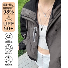 2026夏季新款激光冲孔UPF50+连帽防晒衣J5214特P42建议零售价98，男装防晒衣，电商A001-1