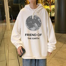WY2254-P35纯棉连帽卫衣男大码运动帽衫宽松薄外套男，男装卫衣，电商A040
