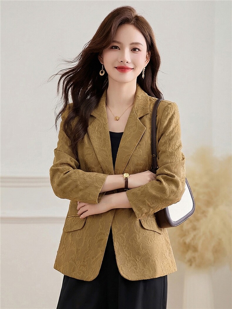小西装外套女2026春秋装新款韩版时尚气质职场短款长袖女士小西服,女装短外套,伊航服饰