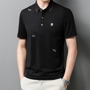 青年夏季2022男士短袖POLO衫透气时髦商务潮流半袖上衣P50,男装Polo衫,星座1105-3