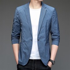 高档时尚气质轻便西装春秋简约亚麻休闲男士休闲西服ZL09626-P170，男装西服，星座1105-3