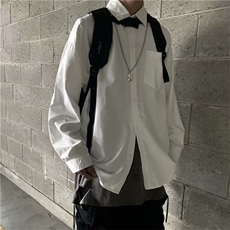 长袖衬衫男夏季潮流休闲宽松冰丝衬衣痞帅外套W1023310B-1P30，男装衬衫，星座310B-2