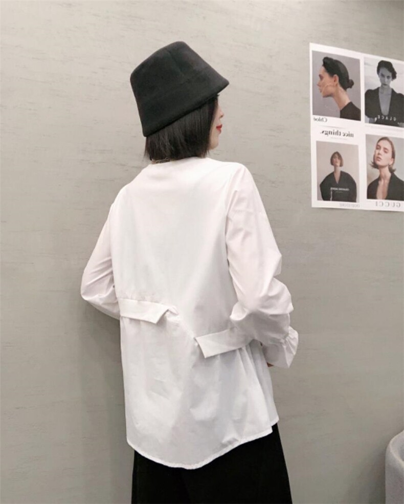 2021年赛蝶春款发出中……2种面料拼接出独特风格韩版上衣，女装，赛蝶衣社