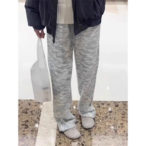 聚酯纤维 YK86037-常规P35加绒P50慵懒风马海毛针织裤图片