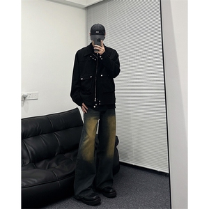 oversize裤子水洗蓝阔腿直筒牛仔裤 杭州 盗图必究！图片