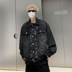 牛仔夹克外套原宿新款流行时尚简约潮男秋冬JK0870-P85，男装夹克，星座308B-1