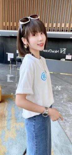 夏装新款短袖T恤,女装T恤,简蔻