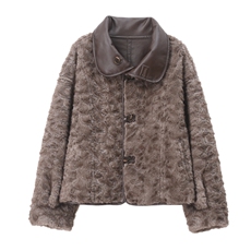 25年新款两面穿皮毛一体外套女，女装大码女装，奕阳依阁