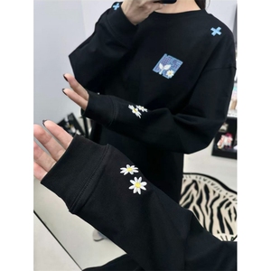 1091#束口长袖-纯棉-刺绣图片
