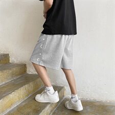 2021运动短裤宽松篮球印花五分裤休闲夏季阔腿中裤潮6128/，男装休闲裤，星座1506-1