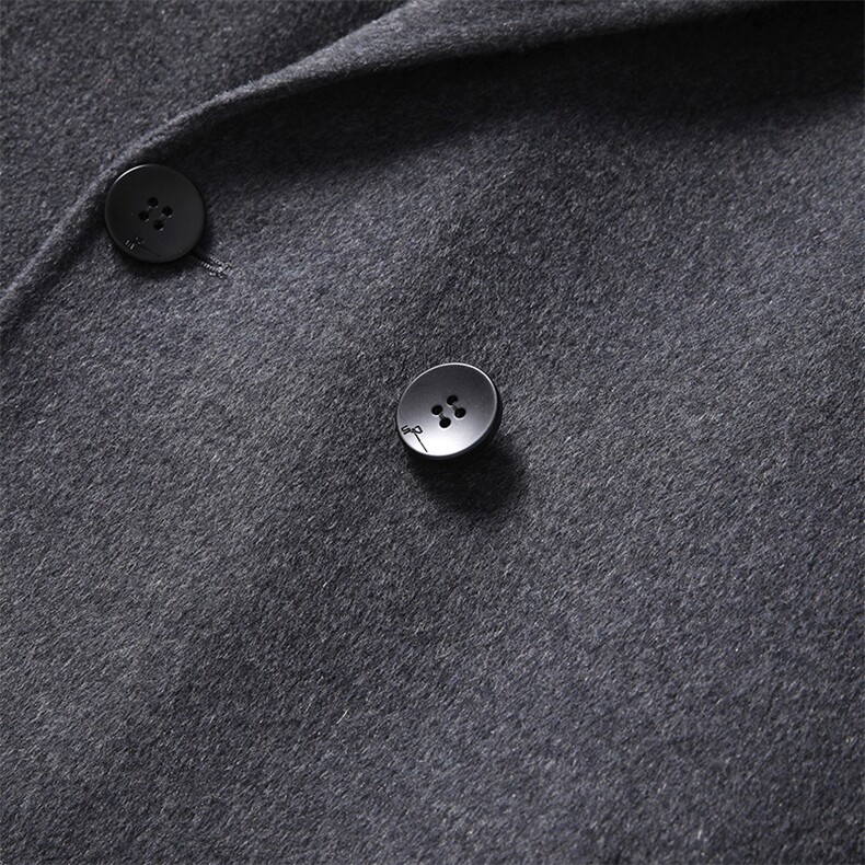 LCZ1905秋冬2023年男士毛呢大衣全羊毛呢子双面尼长款风衣P600，男装毛呢大衣，电商B360