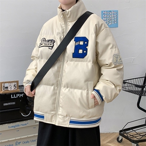 冬季毛巾绣PU皮棉衣立领外套加绒加厚棉服男士8115-P140控价188,男夏季生沉稳气质穿搭图片