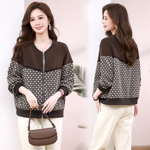 2024年春季新款潮韩版休闲百搭外套女气质减龄妈妈装夹克衫女开衫图片