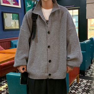 秋冬宽松男毛衣开衫纽扣针织衫慵懒风外套KS3300-P65控88