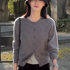 2025年秋季女士开衫长袖，女装针织衫/毛衣，泰沅羊绒