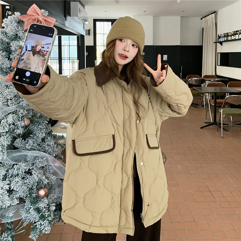 【现货】2025年冬季中长款保暖羽绒服90白鸭绒羽绒服2586P315K428，女装羽绒服，浙宝301